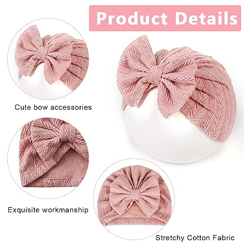 PALAY® 3pcs Cap for Baby Girl Boy,Lovely Bow Caps for Babies,Soft Warm Baby Cap 0-3 Month Stretchy Turban Girl 3-12 Months Infant Hat Newborns Shower Gift X 3 PALAY® 3pcs Cap for Baby Girl Boy,Lovely Bow Caps for Babies,Soft Warm Baby Cap 0-3 Month Stretchy Turban Girl 3-12 Months Infant Hat Newborns Shower Gift X 3